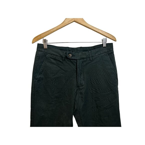 SPIER & MACKAY Slim Fit Green Chinos Mens Size 32 Cotton Blend Casual Pants - Picture 6 of 11
